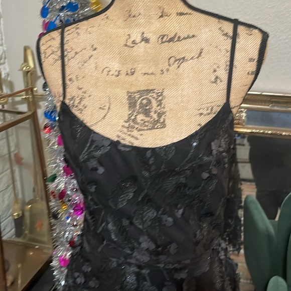 Dress the Population Black Appliqué Dress - Picture 3 of 9